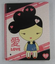 Harajuku Lovers Spiral Notebook Gwen Stefani 8"x10.5" 70 Sheets NEW NWT