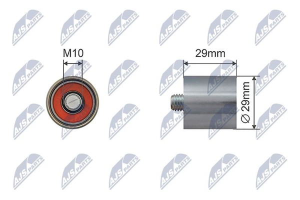 Nty Spannrolle, Keilrippenriemen RNK-AU-081 FüR Audi Seat Skoda Vw-image