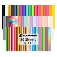 Teckwrap 50er-Pack Permanent Vinyl Bündel 12...