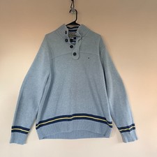 Tommy Hilfiger Pique 1/4 Zip Heavy Weight 1/4 Zip Pullover Sweater Men's XXL 2XL