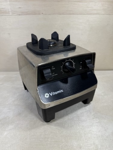 Vitamix 5200 Frullatore 10 Velocità Frullatore Motore VM0103 Argento ~ Solo Base ~ FUNZIONANTE