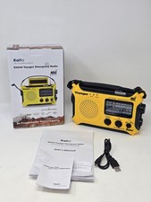 Kaito KA500 Weather AM FM Shortwave Solar Crank Emergency Radio with Flashlight