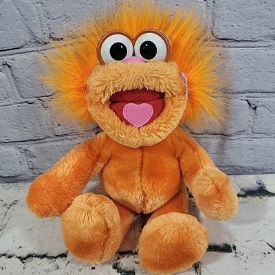 Vintage Sesame Street Zoe Orange Monster Plush Posable Doll