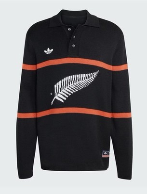 ADIDAS ORIGINALS & ALL BLACKS KNITTED POLO KG4640 Men s Size M NWT