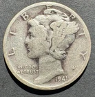 1941-P Mercury Dime (No Mint Mark) Circulated - Good Condition