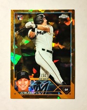 JJ Bleday 2023 Topps Chrome RC #205 Rookie Sapphire GOLD REFRACTOR 07/50 J6