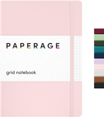 Graph Paper Journal Notebook, (Blush), 160 Pages, Medium 5.6 in x 8 in - 100 GSM