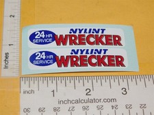 Nylint Cadet Series Wrecker Tow Truck Sticker Set NY-137