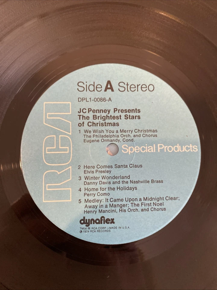 Lot#1 LP The Brightest Stars Of Christmas JCPenny 1974 DPL1-0086 N-Mint Vinyl - Image 4 of 4