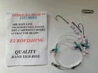 Pack of 5 x 3 x HOOK BLACK BREAM RIGS - 2 UP / 1 DOWN - QUALITY HAND TIED RIGS