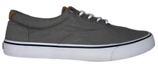 Sperry Stiper II CVO Sneaker Size 12 Light Gray Canvas Top-Sider Shoes Salt Wash