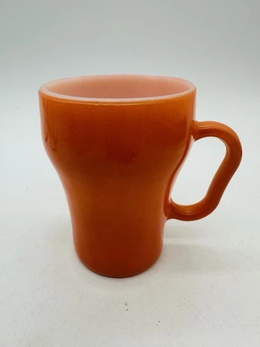 Vintage Mug Anchor Hocking Fire King Coffee Mug Orange