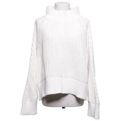 Indiska, pull col roulé, taille : XL, blanc, coton biologique, autre #Afm - Photo 1/4