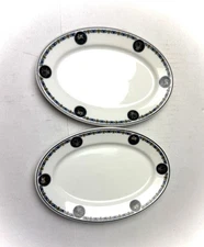 Vintage Restaurant Ware Plate Platters O.P. Co Syracuse China Set Of 2 Floral