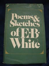 Vintage EB White Poems and Sketches HC DJ Harper & Row  1981
