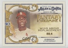 2018 Topps Allen & Ginter Fantasy Goldmine Bob Gibson #FG-50 HOF 02v3