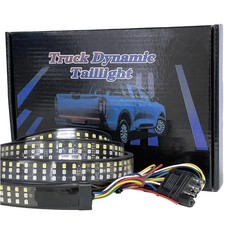 60 Inch Triple Row 432 LED Truck Tailgate Light Bar Strip, Red Running Brake ...