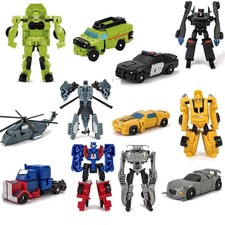 6 PCS Car Robot Toys, Mini Action Figures, Transforming Robots for Kids Ages ...