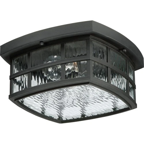 Quoizel SNN1612 Stonington 2 Light 12"W Flush Mount Outdoor - Black - Picture 12 of 12