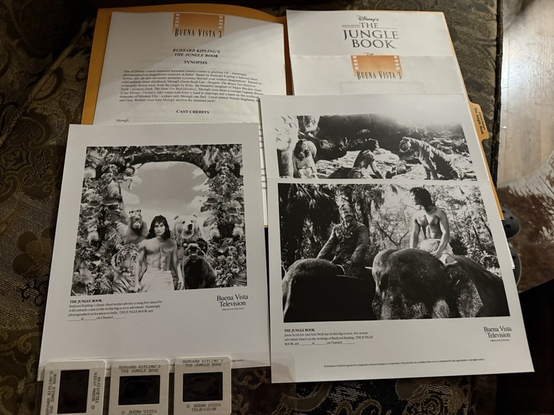 Rudyard Kiplings The Jungle Book Press Kit Jason Scott Lee Film Slides Stills