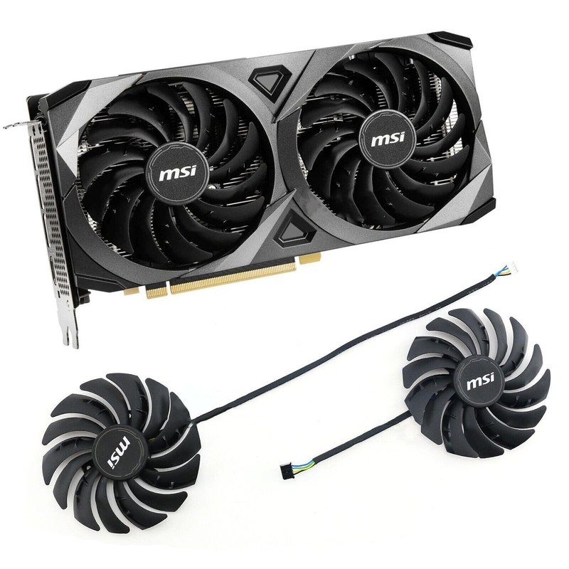 PLD10010B12HH Graphics card Cooling Fan Cooler for MSI RX6700XT RX6600XT MECH 2X