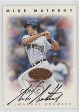 1996 Leaf Signature Series Auto Bronze Mike Matheny Michael Matheny Auto 1v6