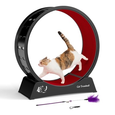 COZIWOW Cat Running Wheel with Anti-slip Rug Cat Treadmill