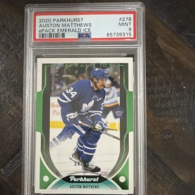 Parkhurst 2020-21 Auston Matthews ePack Emerald Ice #278 PSA 9