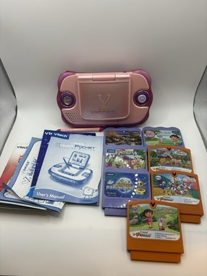 V Smile Cyber Pocket Learning System - Working Good Condition + 7 Games