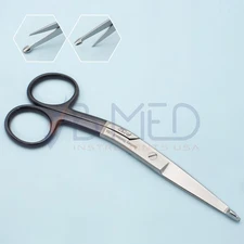 OR Grade Knowles Bandage Scissors Supercut 5.5" Angled Curved Surgical Dressings
