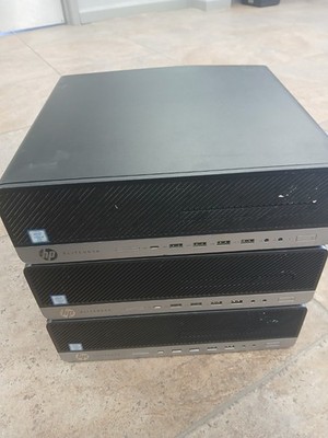 Lot Of 3 HP EliteDesk 800 G3 Desktop SFF Core i5 6th Gen 3.40GHz 8GB RAM No HDD