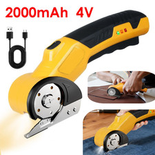 LED Cordless Electric Scissors Rechargeable for Fabric Leather Carpet Cardboard