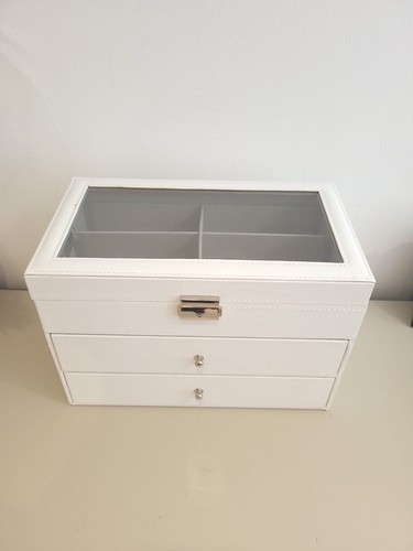 Brillenbox Sonnenbrillen Organizer Abschließbar Samt Gefüttert Brillen Aufbewahrungsbox - Bild 2 von 6