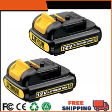 2X NEW 3AH 12V/10.8V Li-ion Battery For Dewalt XR DCB123 DCB125 DCB127 DCB120