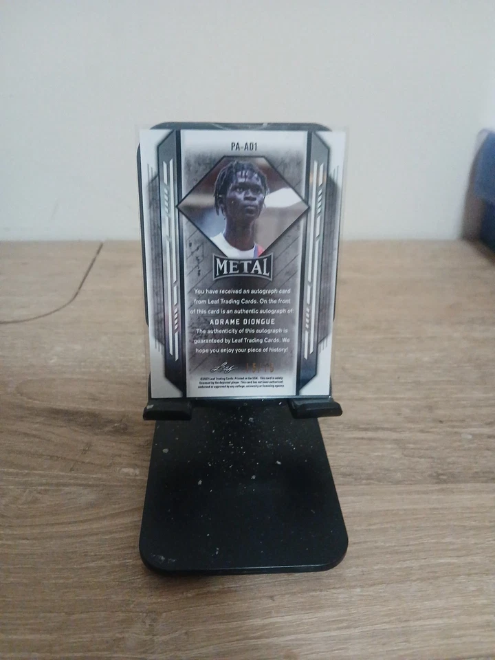 2021-22 Leaf Draft Prospect Autograph 15/15 Adrame Diongue #PA-AD1 - Image 2 of 2