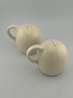 Round Dome Hand Painted & Crafted Pottery Salt And Pepper Shakers - Blue Design — photo 3