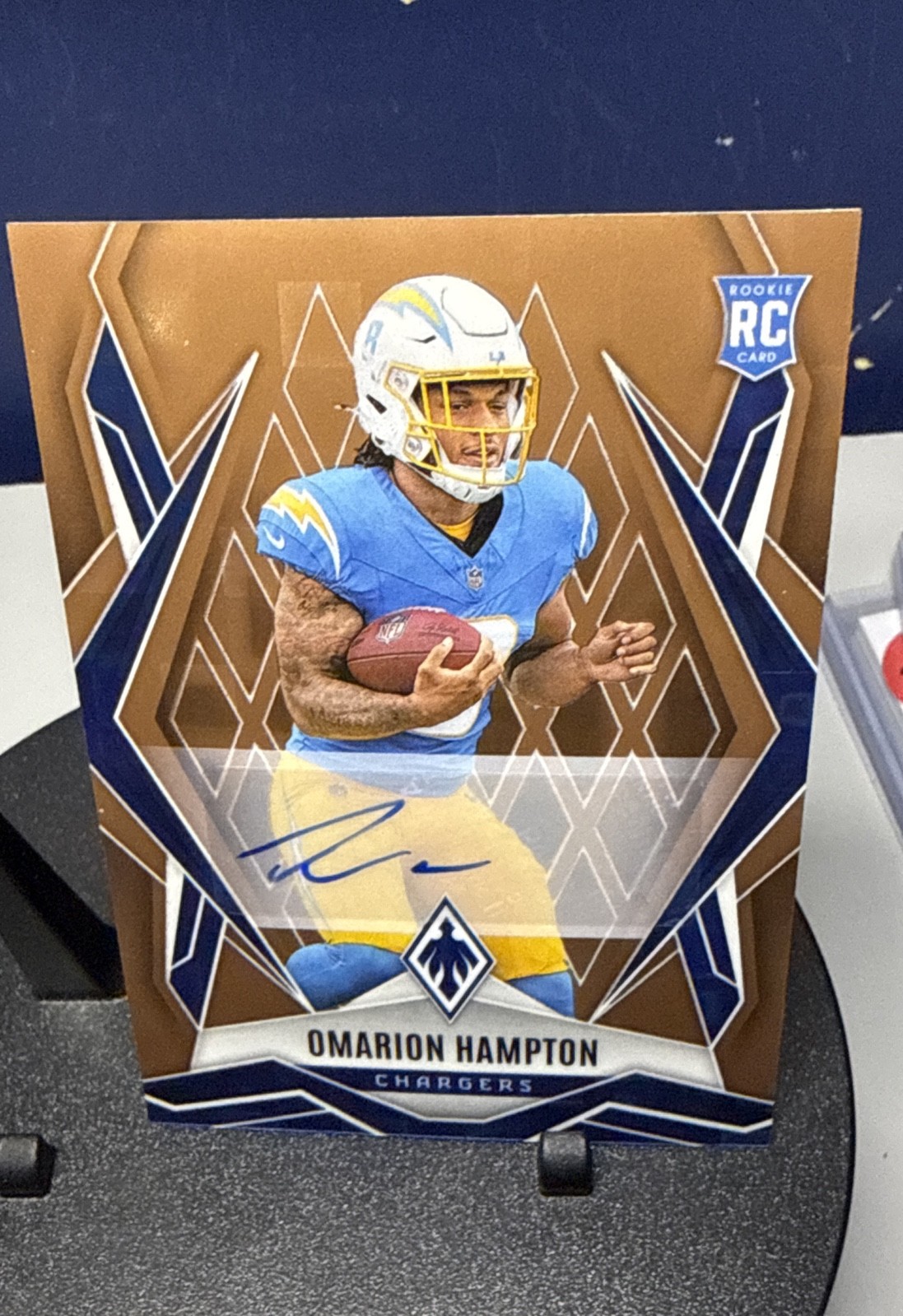 2025 Panini Phoenix - Rookie Omarion Hampton #192 Bronze Pandora Autographs /99 