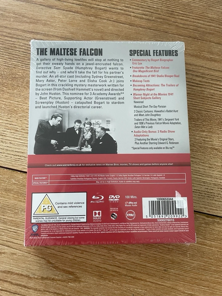 BLU-RAY THE MALTESE FALCON PREMIUM EXCLUSIVE EDITION BRAND NEW SEALED UK STOCK - Image 2 of 3