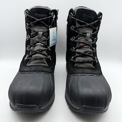 Propet Mens Cortland Boots US 12 XW EU 45.5 Black Canvas Waterproof NIB Propet Mens Cortland Boots US 12 XW EU 45.5 Black Canvas  main image 2