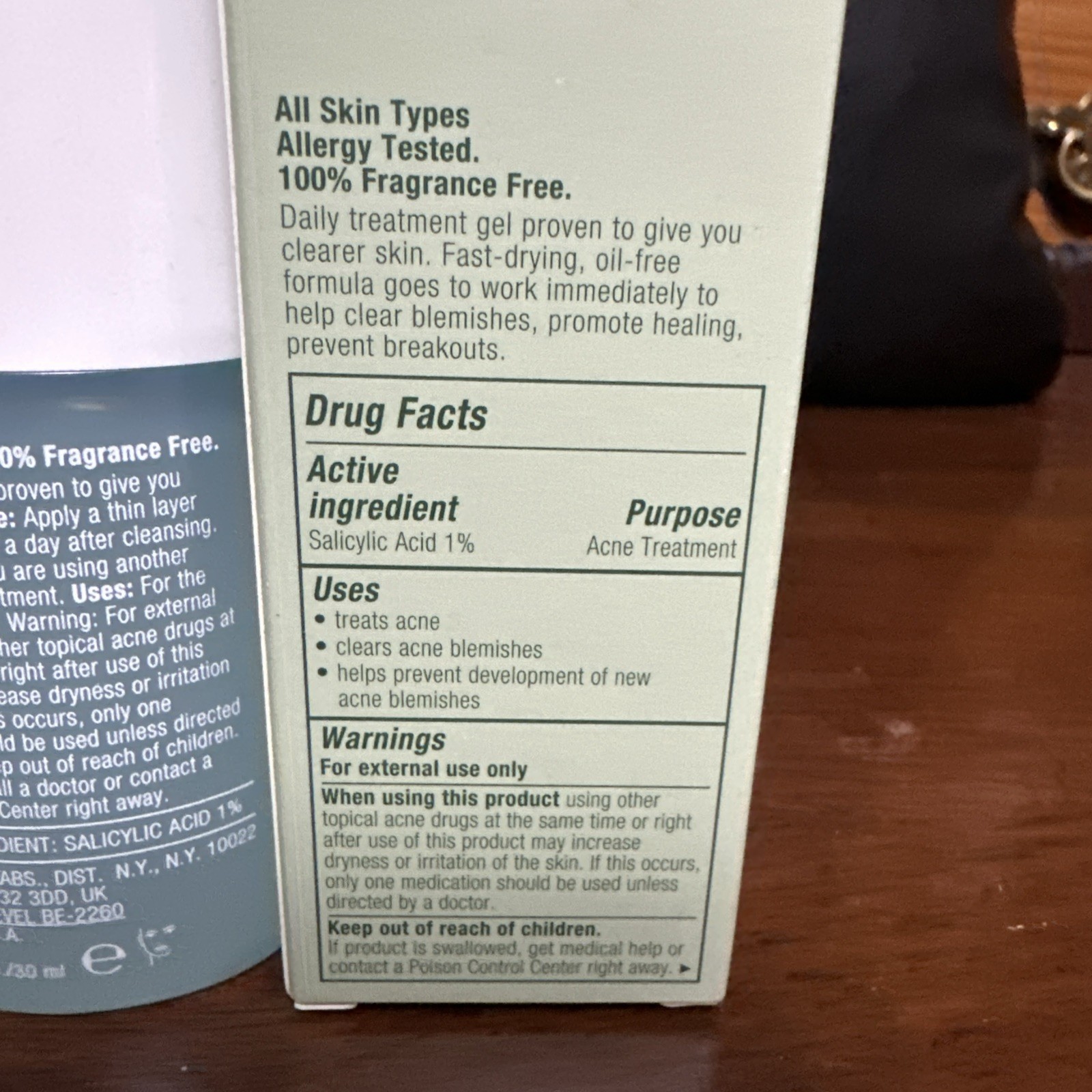 CLINIQUE ACNE SOLUTIONS CLINICAL CLEARING GEL SALICYLIC ACID 1 OZ / 30 ML NIB