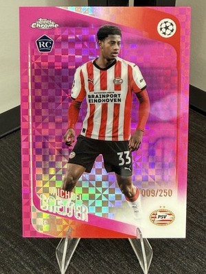 2026 Topps Chrome UEFA Michael Bresser PSV Pink Refractor RC /250