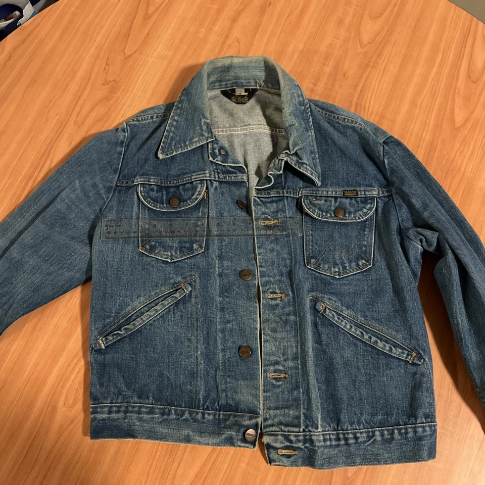 Chaqueta vaquera vintage Maverick Blue Bell con botones talla 40 hecha en EE. UU. Foto 2 de 3