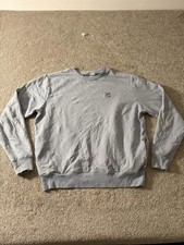 FILA Sweatshirt Mens Medium Gray Lightweight Pullover Crewneck Logo Casual
