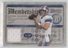 2010 Panini Classics Membership VIP Jerseys 204/299 Matthew Stafford #12 3he