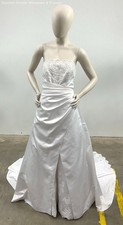 David's Bridal Michaelangelo Women's White Strapless Wedding Dress Size 12