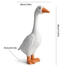 Outdoor Goose Garden Statue, Weather Resistant Resin Porch Goose Figurine