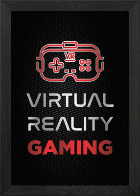 Virtual Reality Gaming Gerahmtes Wandbild Poster Leinwanddruck Bild
