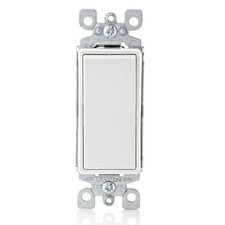 Leviton Decora 15A White Rocker Switch Single Pole AC Quiet Home Improvement