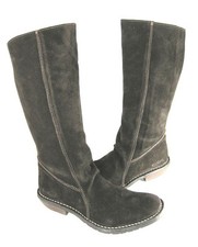 KICKERS WOMEN'S "TRENDY" KNEE-HIGH BOOT DARK BROWN SUEDE EUR 35 US SIZE 5 MEDIUM