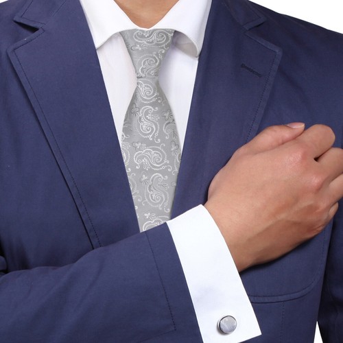 Multi-Coloured Paisley Youth Gifts Silk Mens Necktie Cufflinks Set Y&G A12 - Picture 41 of 48